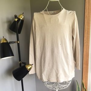 Tan cashmere sweater SZ M